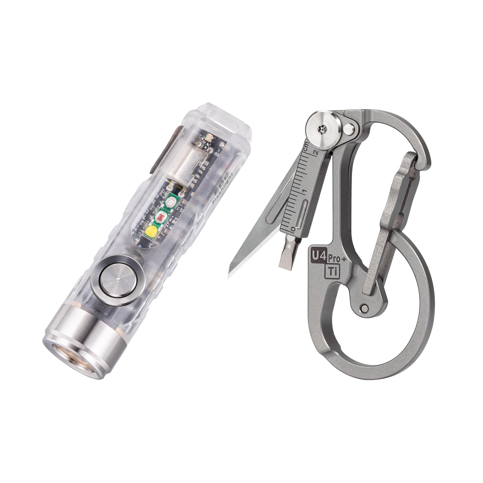 RovyVon Aurora A8 G4 USB C Rechargeable Keychain Flashlight Magnetic U4 Pro  Plus Titanium Multi Tools Carabiner