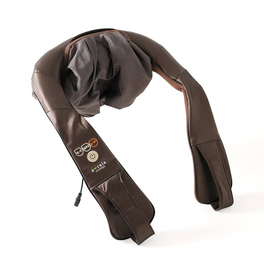 首 ネックマッサージャー 首をはさみこみながら、首・肩・背中を同時にマッサージ「ネック