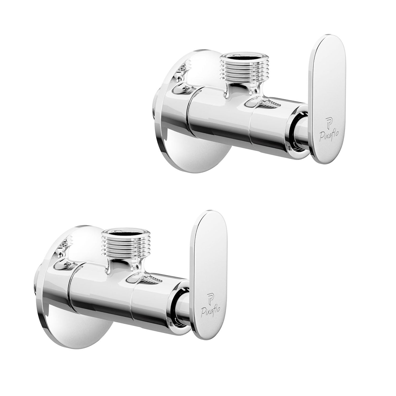 Pixaflo Pulse Brass Angle Valve, Stop Cock with Wall Flange, Chrome Finish (Pack of 2) (B0D7SRYM6D) Amazon Price History, Amazon Price Tracker