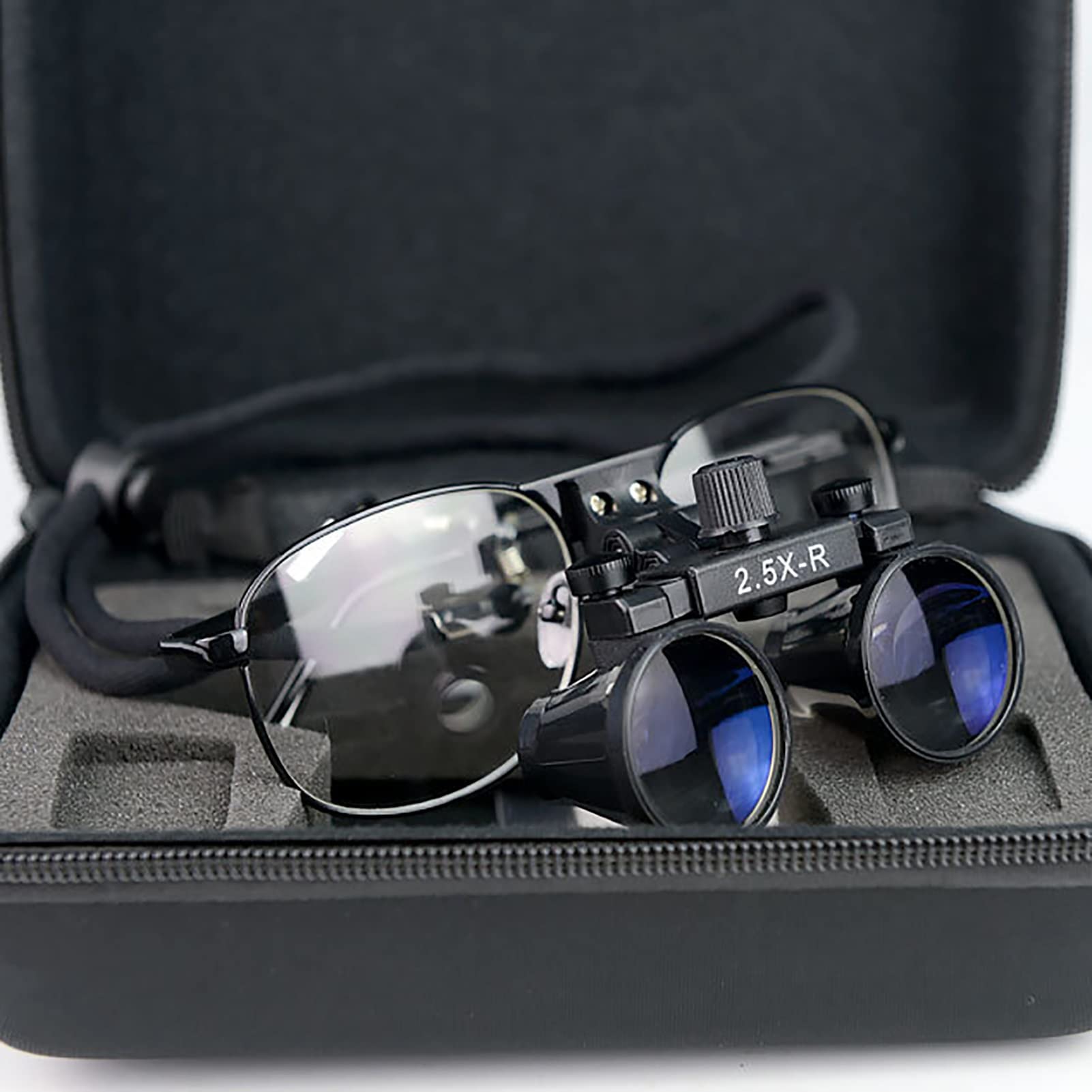 Occhialini Binoculari, Lente Binoculare Per Lente D'ingrandimento Nera, Vetro Ottico Binoculare Chirurgico Portatile Per Dentista, Per Dentista, Chirurgia, Chirurgie Buccale O Hobby ( Size : 2.5X )