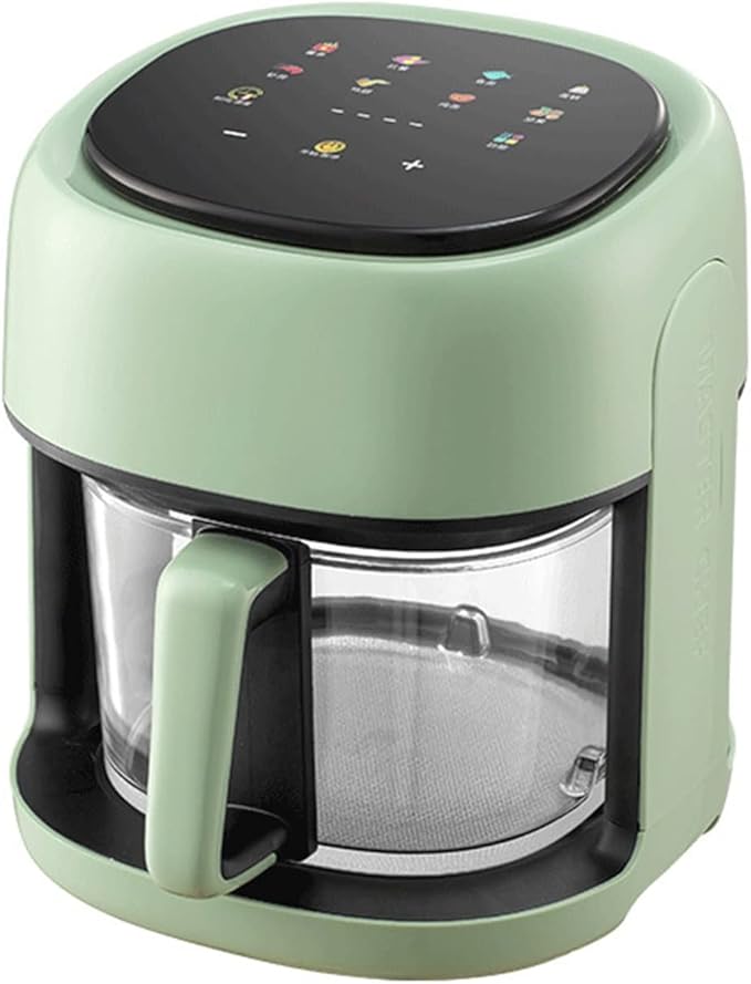 BDT Freidora de Aire de Vidrio Visible de 4L Máquina de Papas Fritas Completamente automática Horno eléctrico Multifuncional L9.25 × W9.25 × H11.22