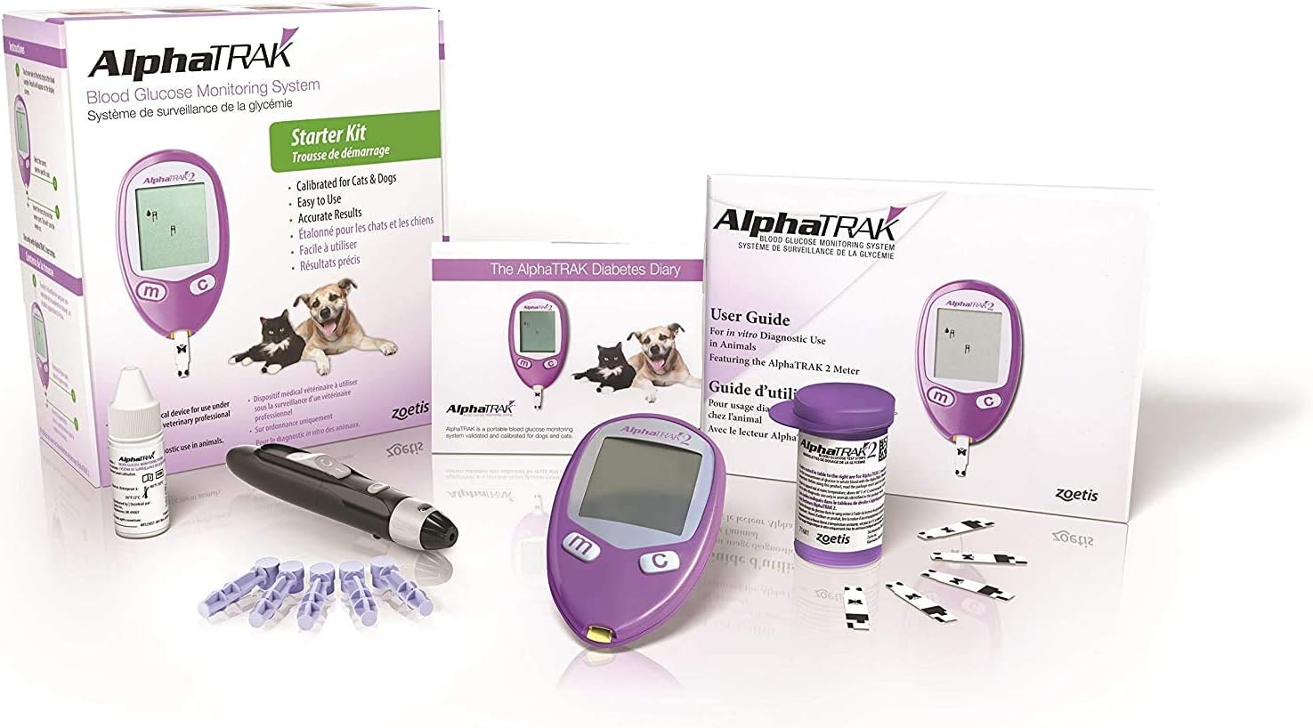 AlphaTRAK 2 Veterinary Blood Glucose Monitoring Meter Kit