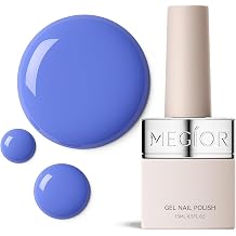 MEGIOR Ultra Marine Gel Nail Polish 0.5 Fl Oz Blue Purple Soak Off UV LED Lamp Light Cure Gel Polish Kit for Salon and Nail Art Starter Manicure DIY at Home