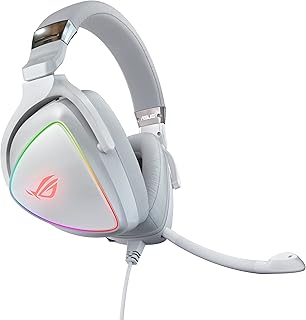 ASUS ROG Delta RGB Gaming Headset with Hi-Res ESS Quad-DAC, Circular RGB Lighting Effect and USB-C Connector for PCs, Consoles and Mobile Gaming