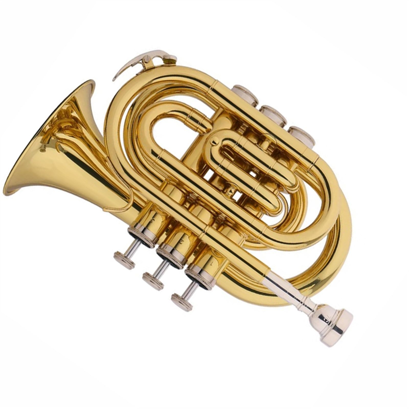 Trąbki Trąbka Kieszonkowa B-dur Instrument Muzyczny Profesjonalny Standardowy Trąbka Mosiądz Wykwintny Początkujący