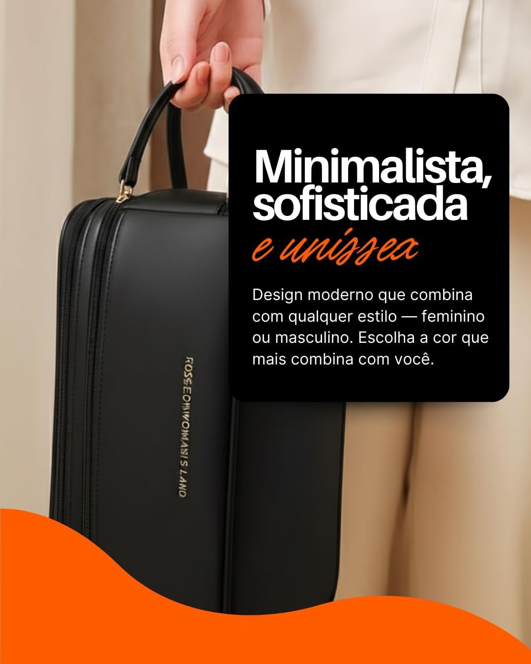 Necessaire Bolsa Organizadora de Maquiagem Couro Sintético Grande Capacidade com Duas Camadas, Alça Lateral, Divisórias Internas e Suporte para Pincéis – Ideal para Viagem (Gelo) Necessaire Bolsa Organizadora de Maquiagem Couro Sintético Grande Capacidade com Duas Camadas, Alça Lateral, Divisórias Internas e Suporte para Pincéis – Ideal para Viagem (Gelo)