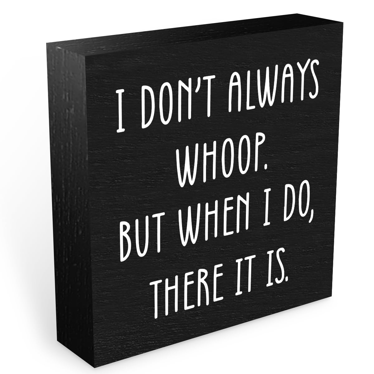 Funny Quotes Office Supplies Rustic Desk Decor Black Wooden Box Sign Humor Novelty Office Organization Graduation Gifts Wood Plaque Cubicle