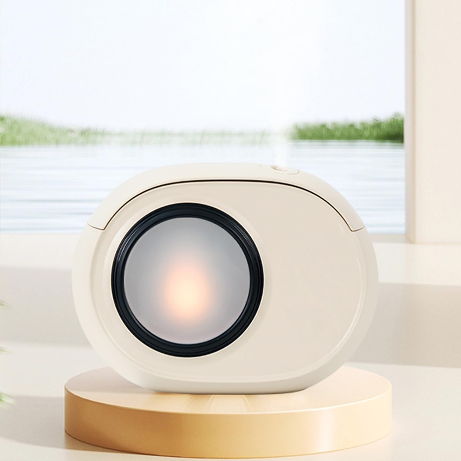 Humidificateur pour chambre à coucher 400 ml créant une ambiance cocon avec lumière flamme