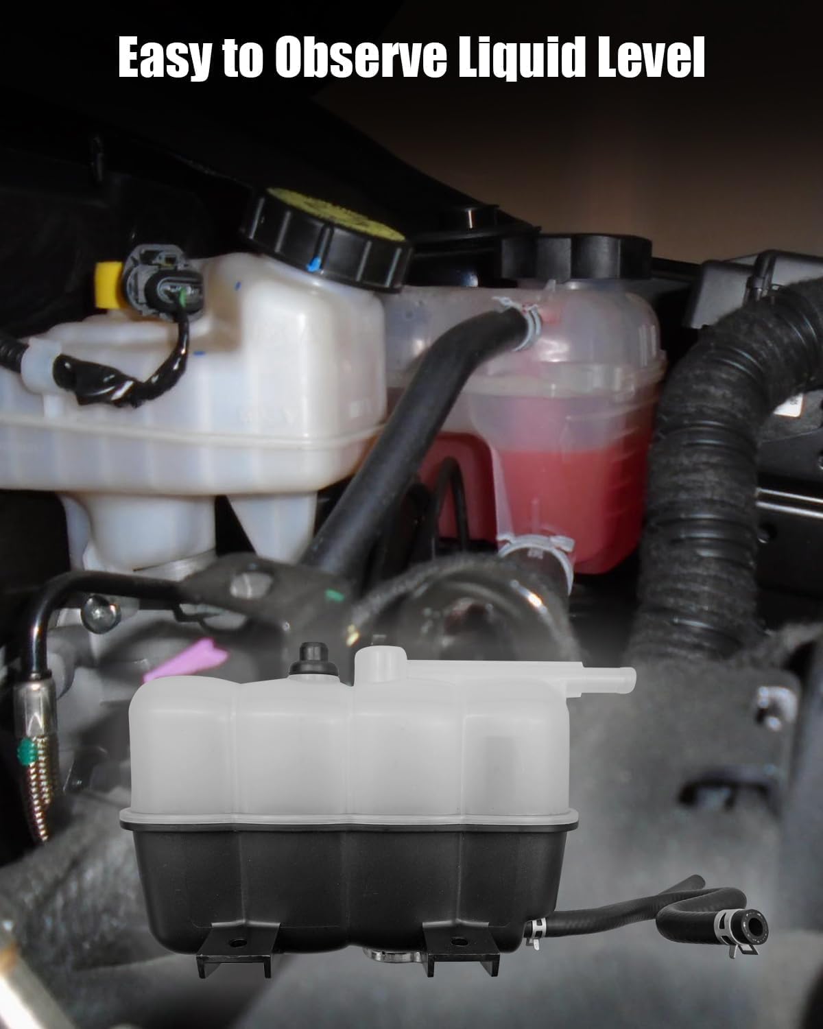 21710-1LA1A Coolant Reservoir Radiator Overflow Bottle Fit for Infiniti QX80 2014-2019 & QX56 2011-2013, Fit for Nissan Armada 2017-2020, Replace 217101LA1A