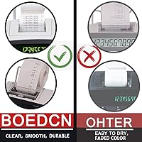 Vista 4 de Paquete de 3 cintas de calculadora de repuesto compatibles para Casio hr-100tm Ink IR-40T, rodillo de tinta de calculadora compatible con Casio