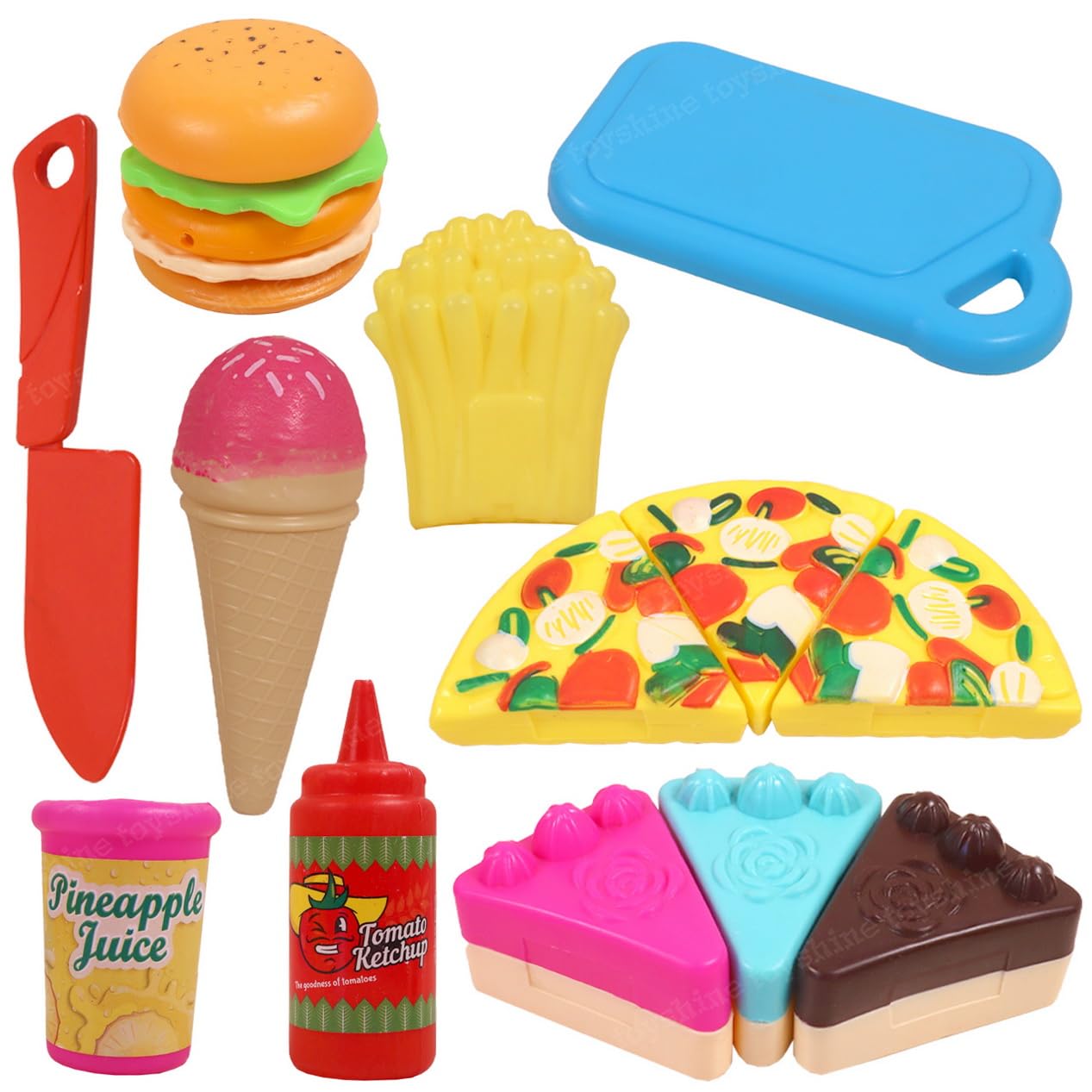 Buy Toyshine Pizza Party Fast Food Pretend Cooking & Cutting Play