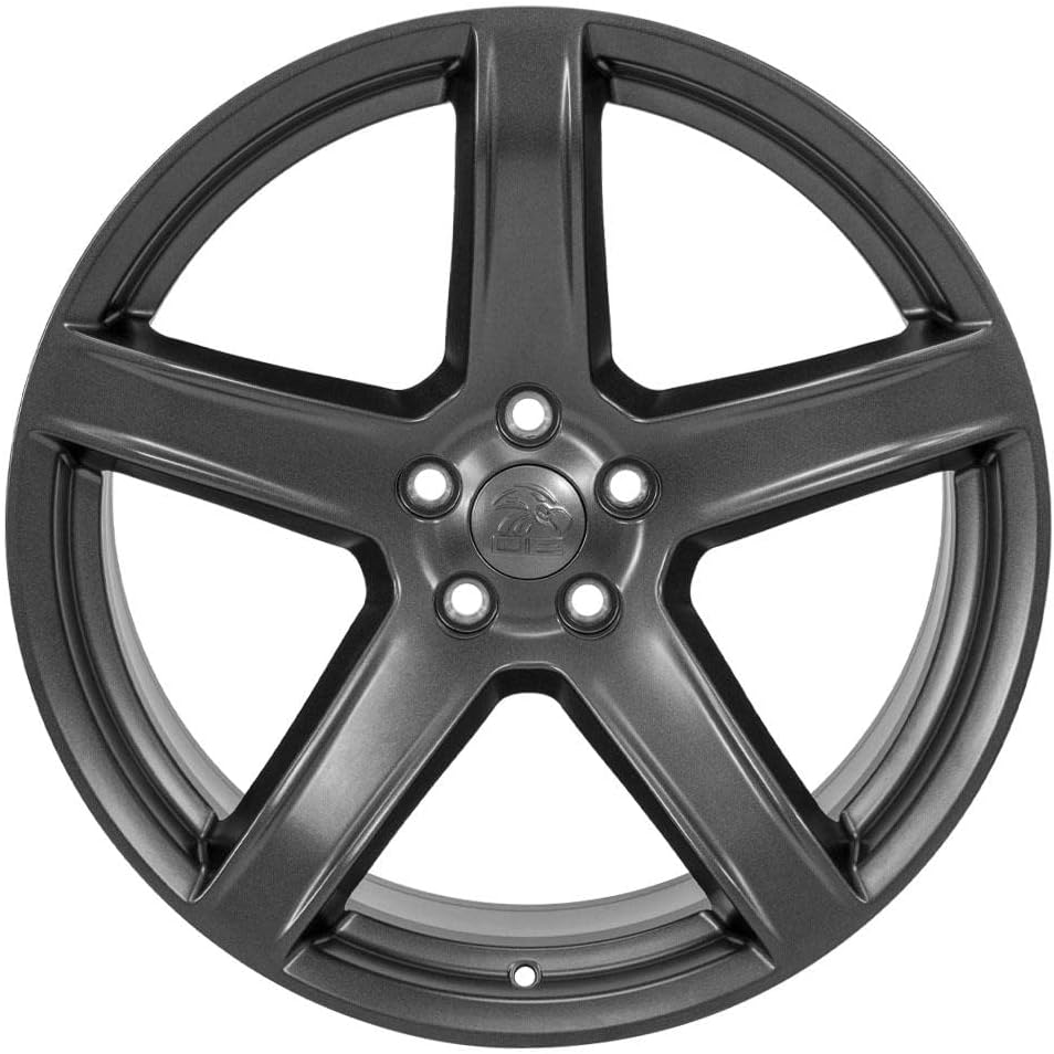 OE Wheels DG22 20 Inch Rim Fits Charger/Challenger SRT Hellcat Style 5x115 20x9.5 Satin Gunmetal - Hollander 2640 (1)