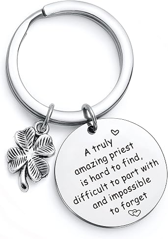 NOTHERS RSZOTW Catholic Keychain Priest Appreciation Keychain Religious Gifts For Pastor Thank You Gift