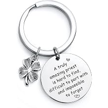 NOTHERS RSZOTW Catholic Keychain Priest Appreciation Keychain Religious Gifts For Pastor Thank You Gift
