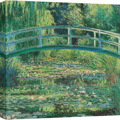 Impression sur toile Claude Monet L'étang des nénuphars 70x70 cm décoration salon