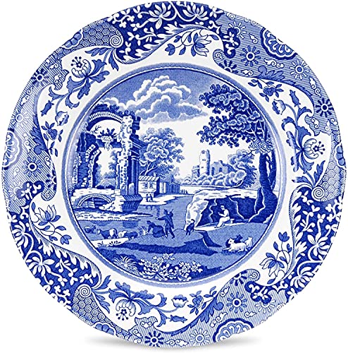 Spode Blue Italian Salad Plates Set Of 4, 7.25”, Fine Earthenware, Made In England, Dishwasher Safe #TOP1