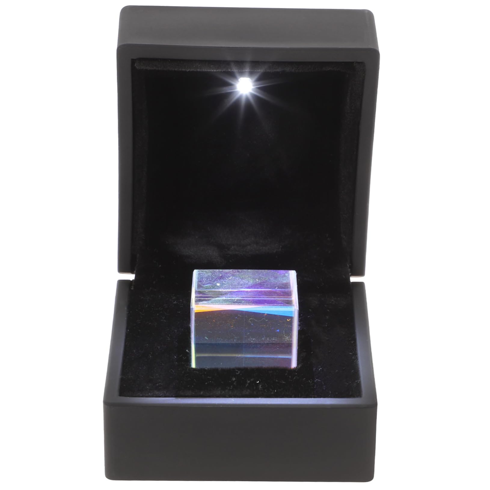 MUSISALY Science Education Kit: 2.3x2.3x2.3cm RGB Dispersion Prism Cube Kaleidoscope Physics Teaching Tool Present Box Pack