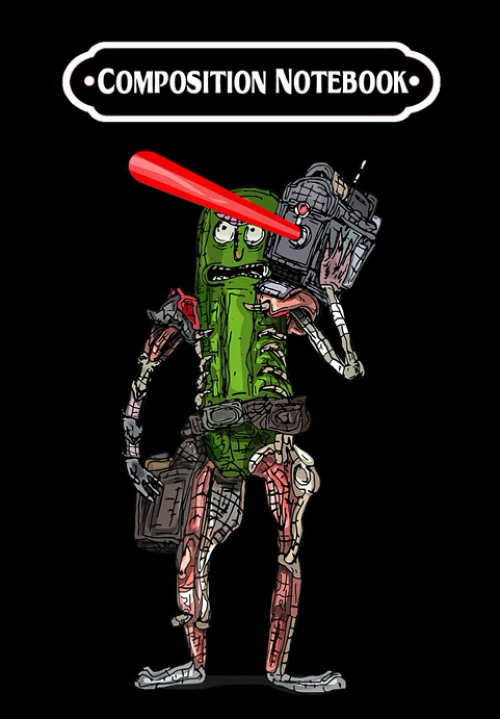 Composition Notebook: Mademark x Rickkz and Mortyzz - Rickkz and Mortyzz - Pickle Rickkz with Laser Beam T-, Journal 6 x 9, 100 Page Blank Lined Paperback Journal/Notebook