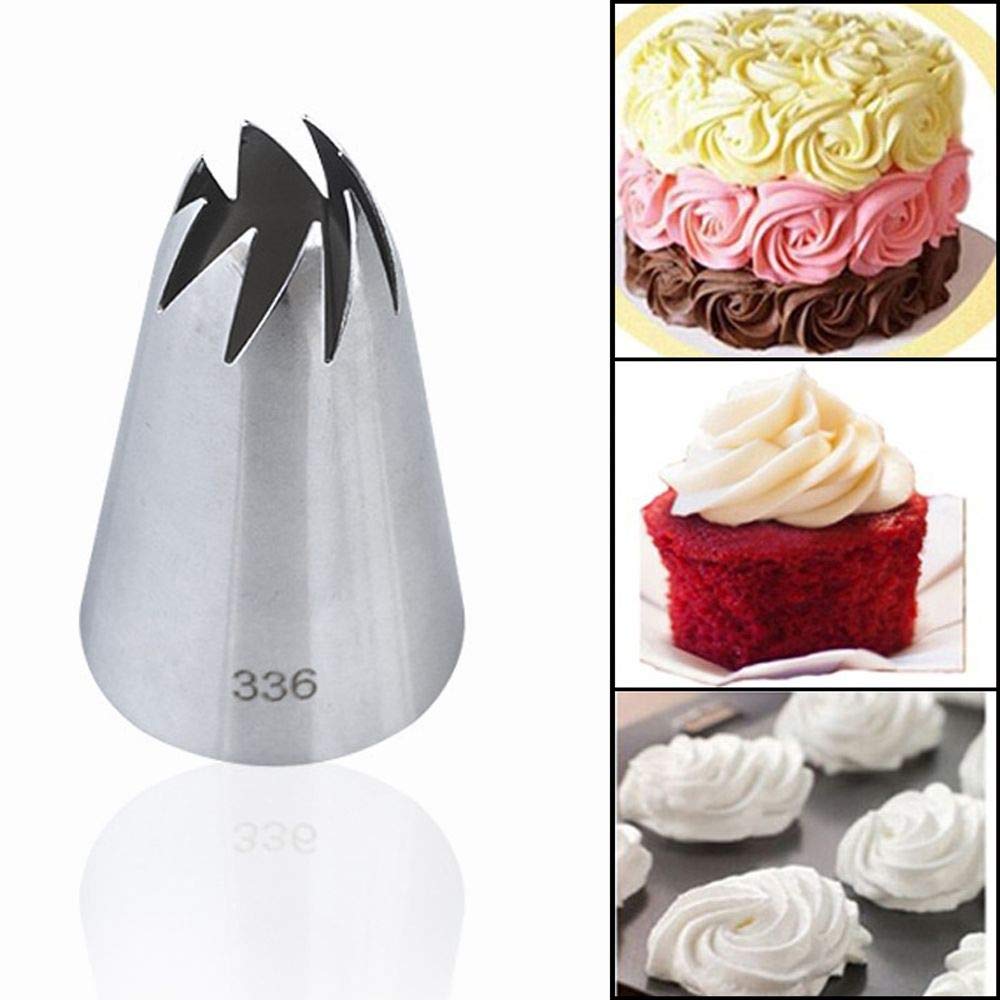 2F Spritztülle Aus Edelstahl Für Kirschblüten-Dekor – Professionelle Backdüse Für Cupcakes, Kuchen & Eis