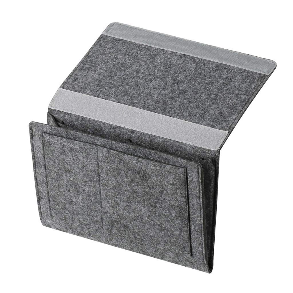 Sac de rangement suspendu gris pour lit de dortoir étudiant