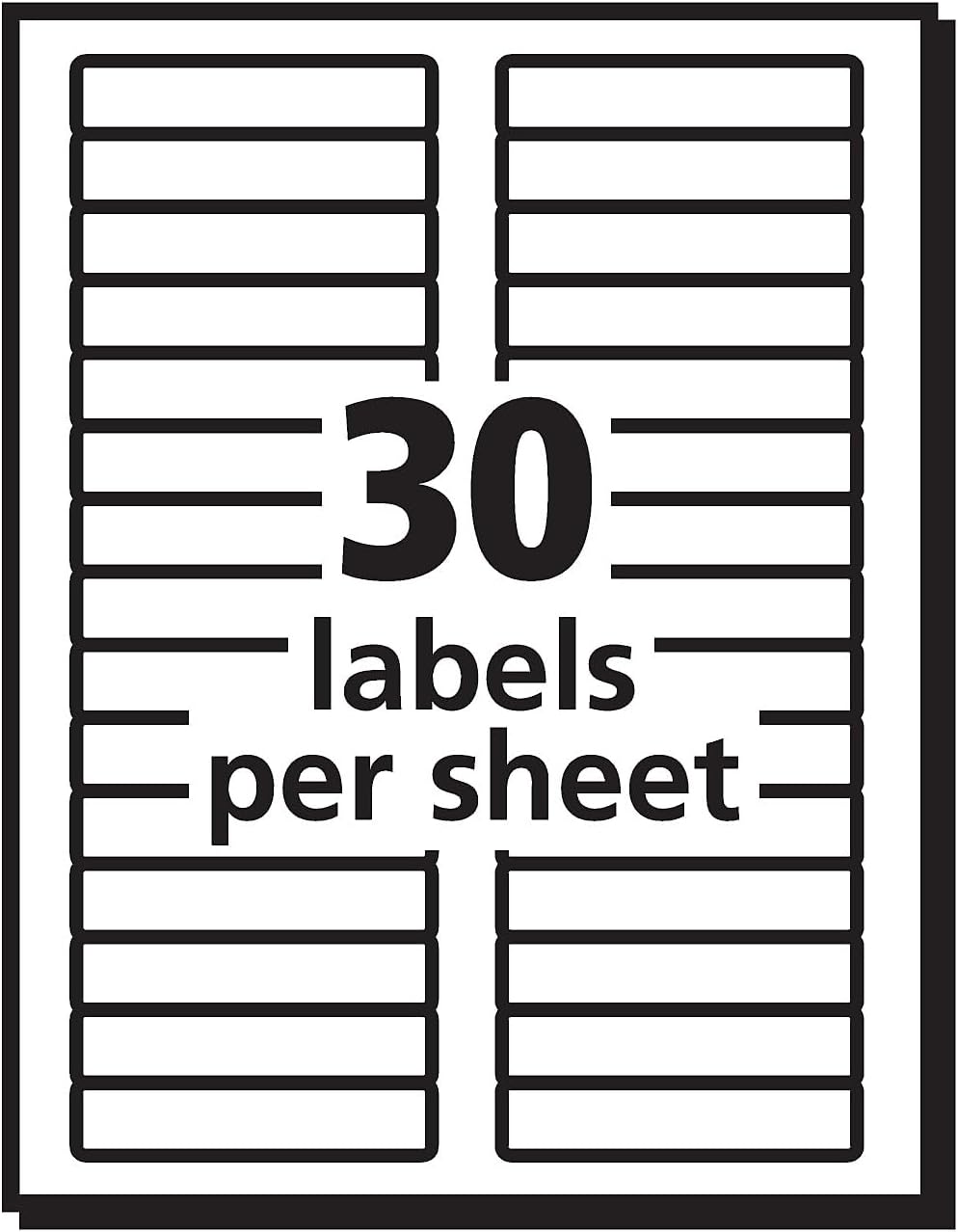 Avery 5266 Permanent Filing Labels, 1/3 Cut, 750/PK, RD/BE/GN/PE/YW - Image 4