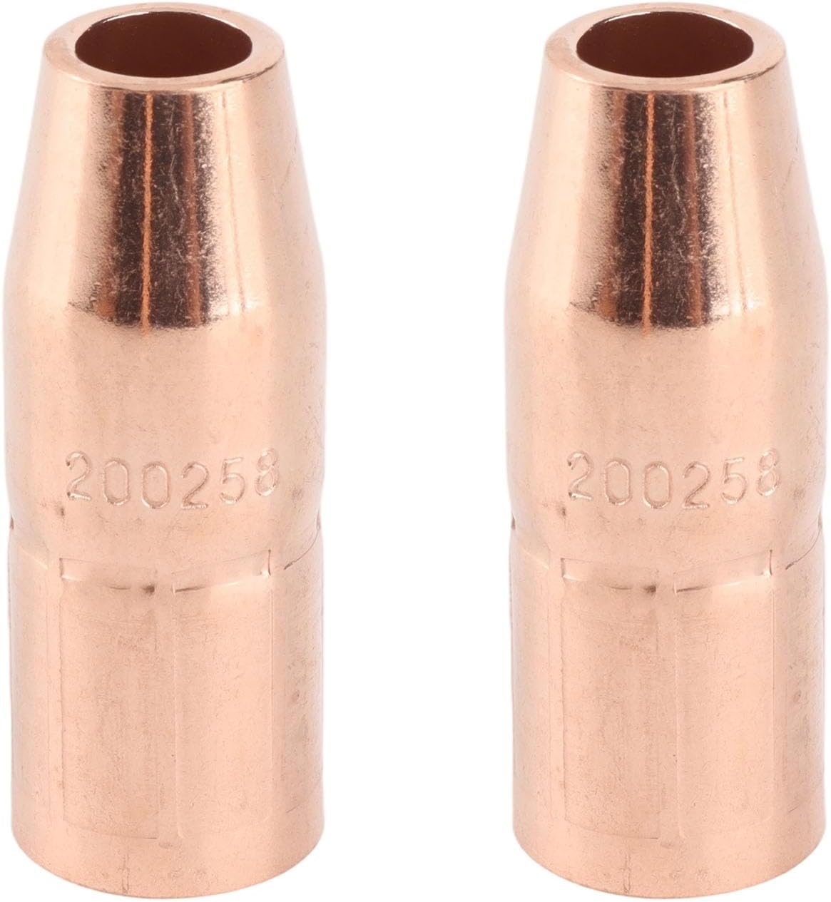 2pcs 200258 MIG Welding Nozzles 1/2" Recessed Tip Fit for Miller M25 M40 Gun