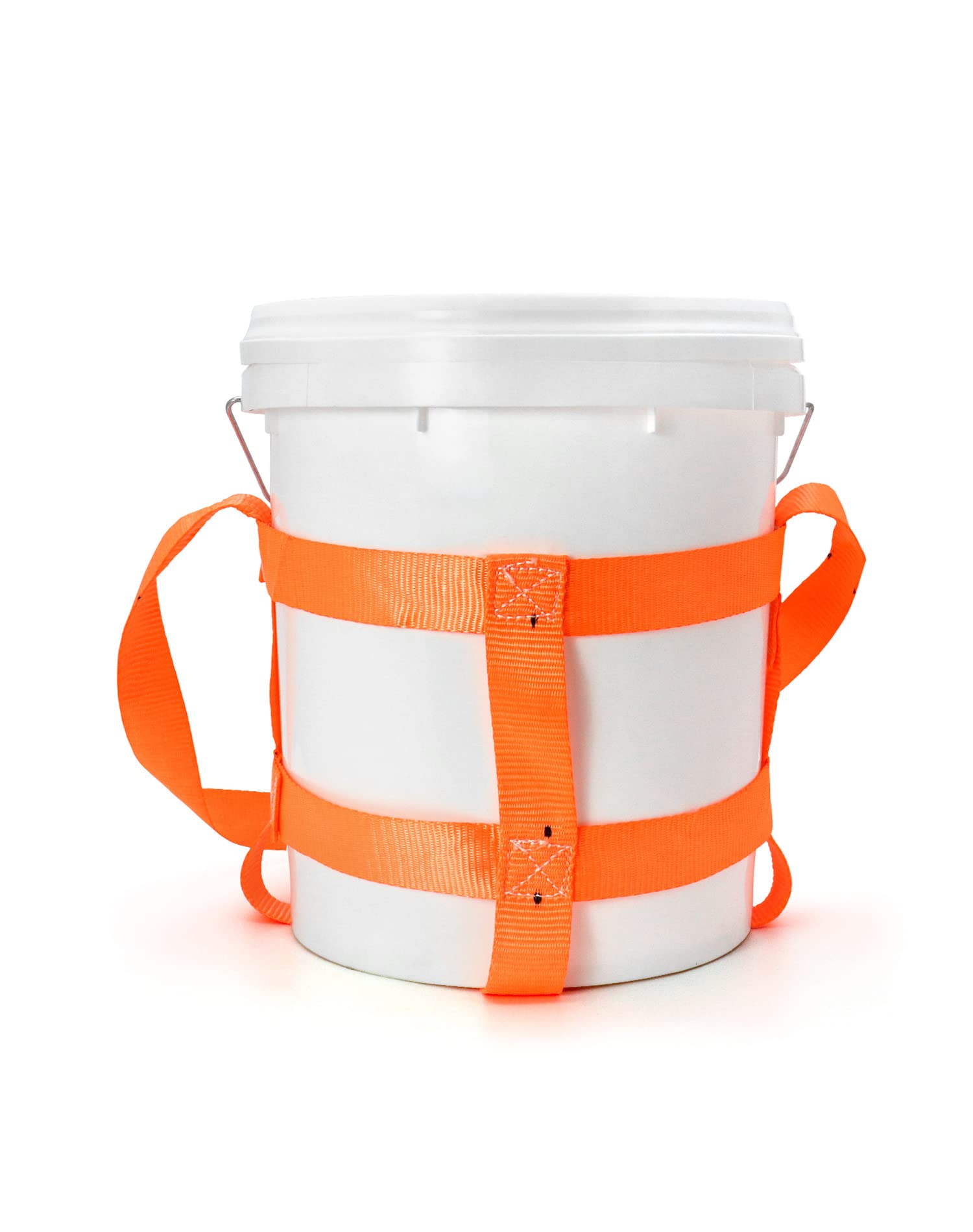 QWORK Lot de 2 Sangles de Seau durables avec Bandes ventrales pour Seau de 18 litres, capacité de 90,7 kg