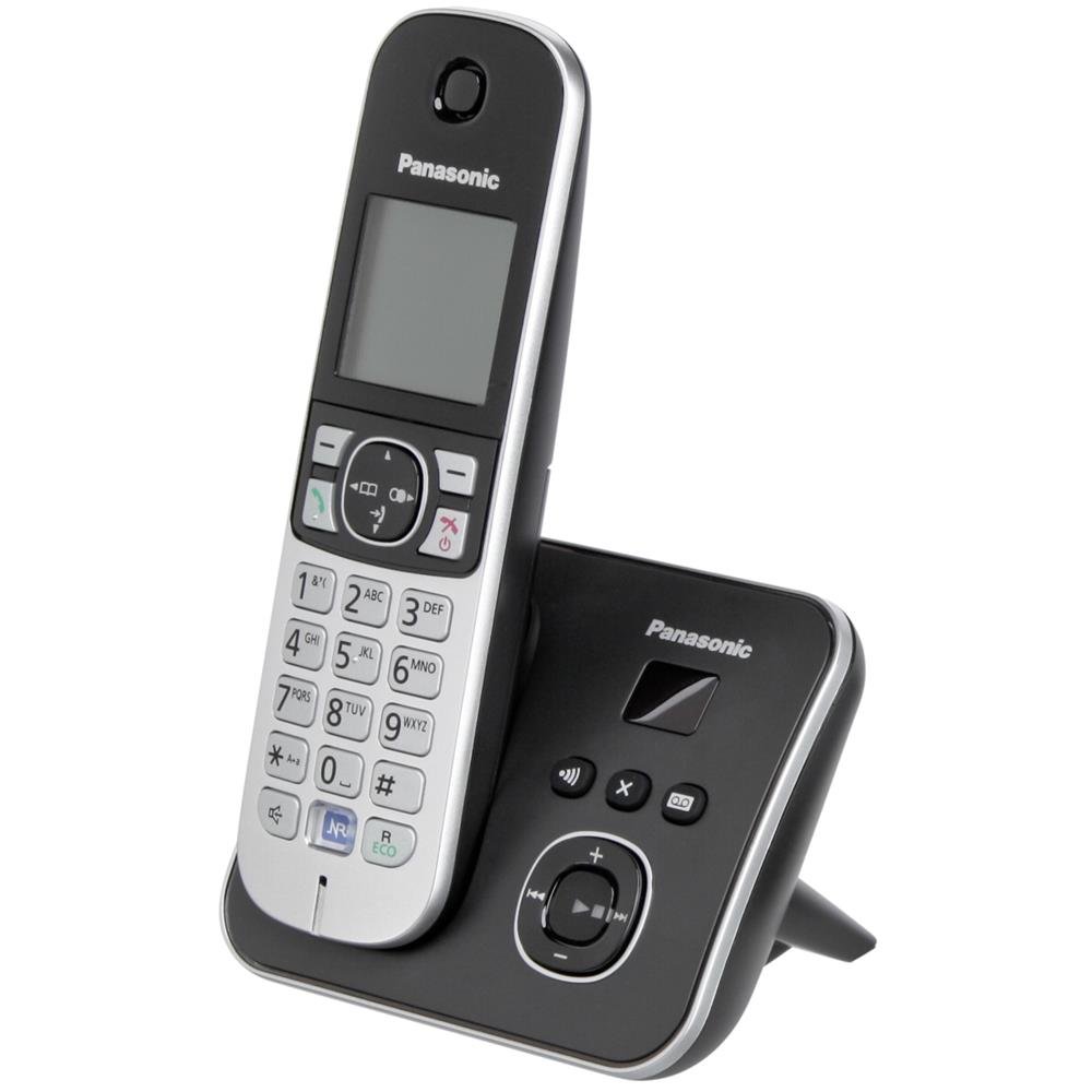 Panasonic KX-TG6851SPS Telefono Senza Fili - Base + 1 Cornetta, Blocco Chiamate, Vivavoce, LCD Illuminato