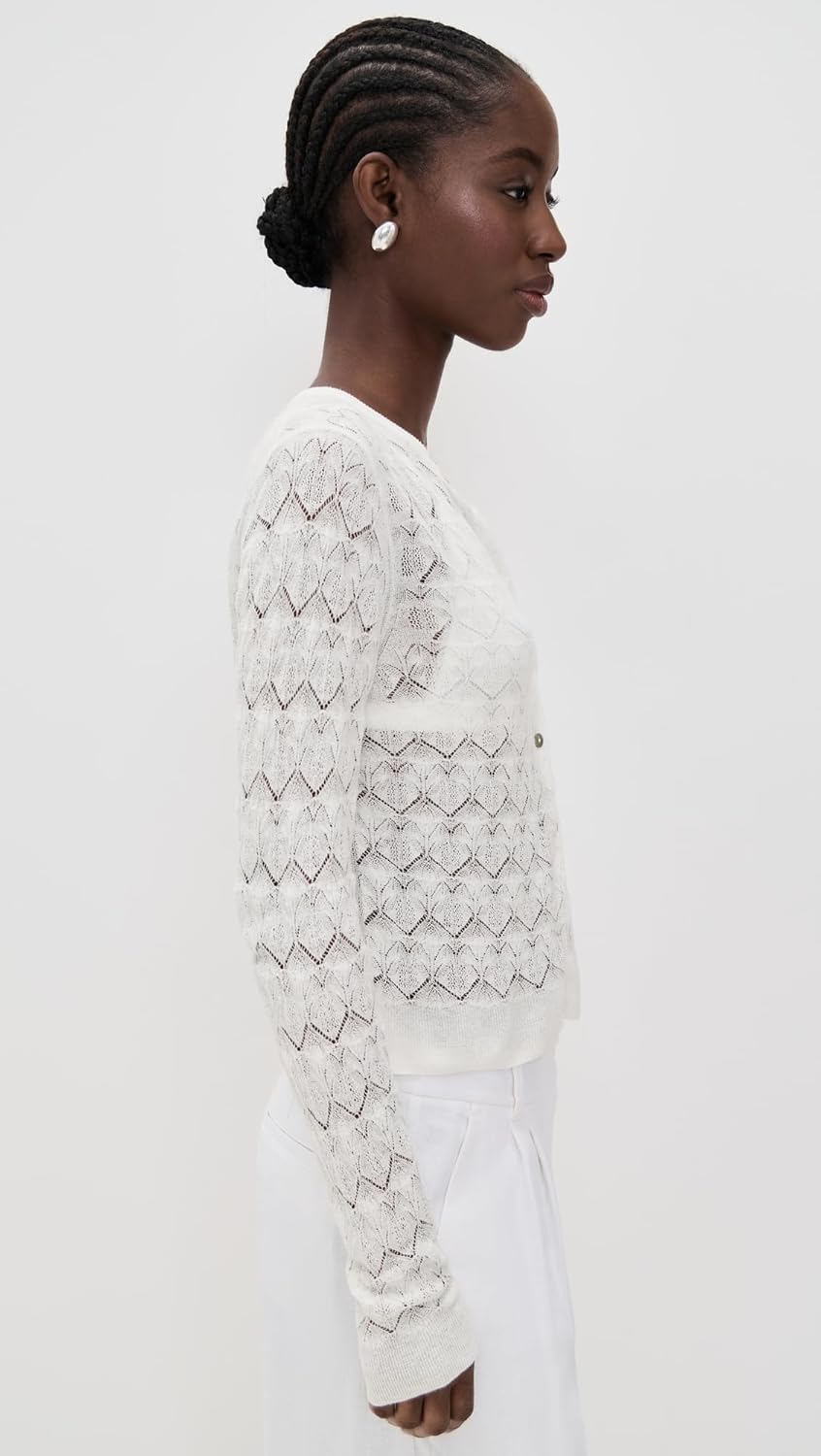 Vince Women's Lace Stitch Cardigan - Image 5