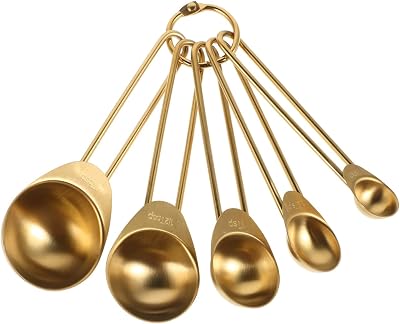 Stainless Steel Measuring Spoons Set Stackable Mini Spoons for Dry and Liquid Ingredients with Ergonomic Handle Kitchen Measuring Utensils for Baking Cooking and Seasoning