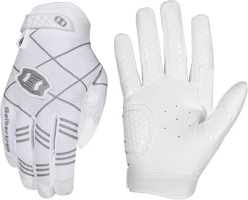 Miniatura 10 de Seibertron B-A-R PRO 2.0 - Guantes insignia de bateo para béisbol, sóftbol y Teeball, con super agarre, ajuste de dedo, múltiples tamaños 11 + 5