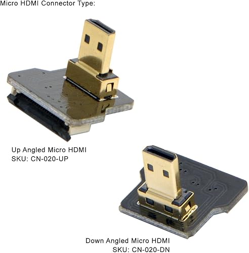 Vista 40 de chenyang Grosor 0.012 in Paso 0.020 in 20Pin Cinta Flexible Cable plano 1.64FT/0.5M para conector HDMI, Raspberry Pi, GoPro, Mini Display, Dron