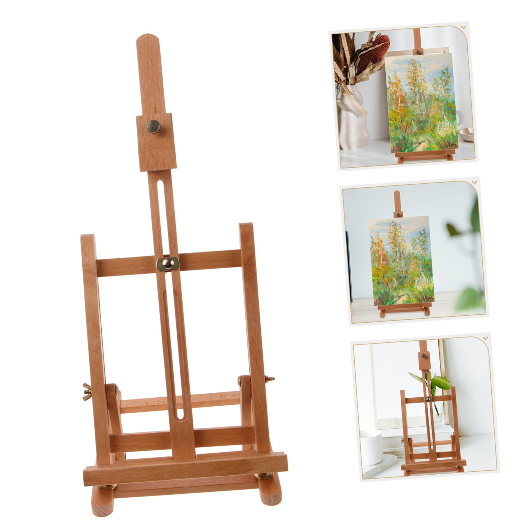 Chevalet de Peinture en Bois pour Débutants et Adultes, Présentoir