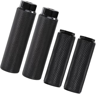 Hemobllo 4 Clavijas para Pilares De Bicicleta Estándar De Aleación De Aluminio Color Negro