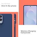 YATWIN Silicone Case for Samsung Galaxy S25 FE 4G, Soft-Touch, Shockproof, DustProof, Antiskid Phone Cover for Samsung Galaxy S25 FE - Dark Blue gallery image
