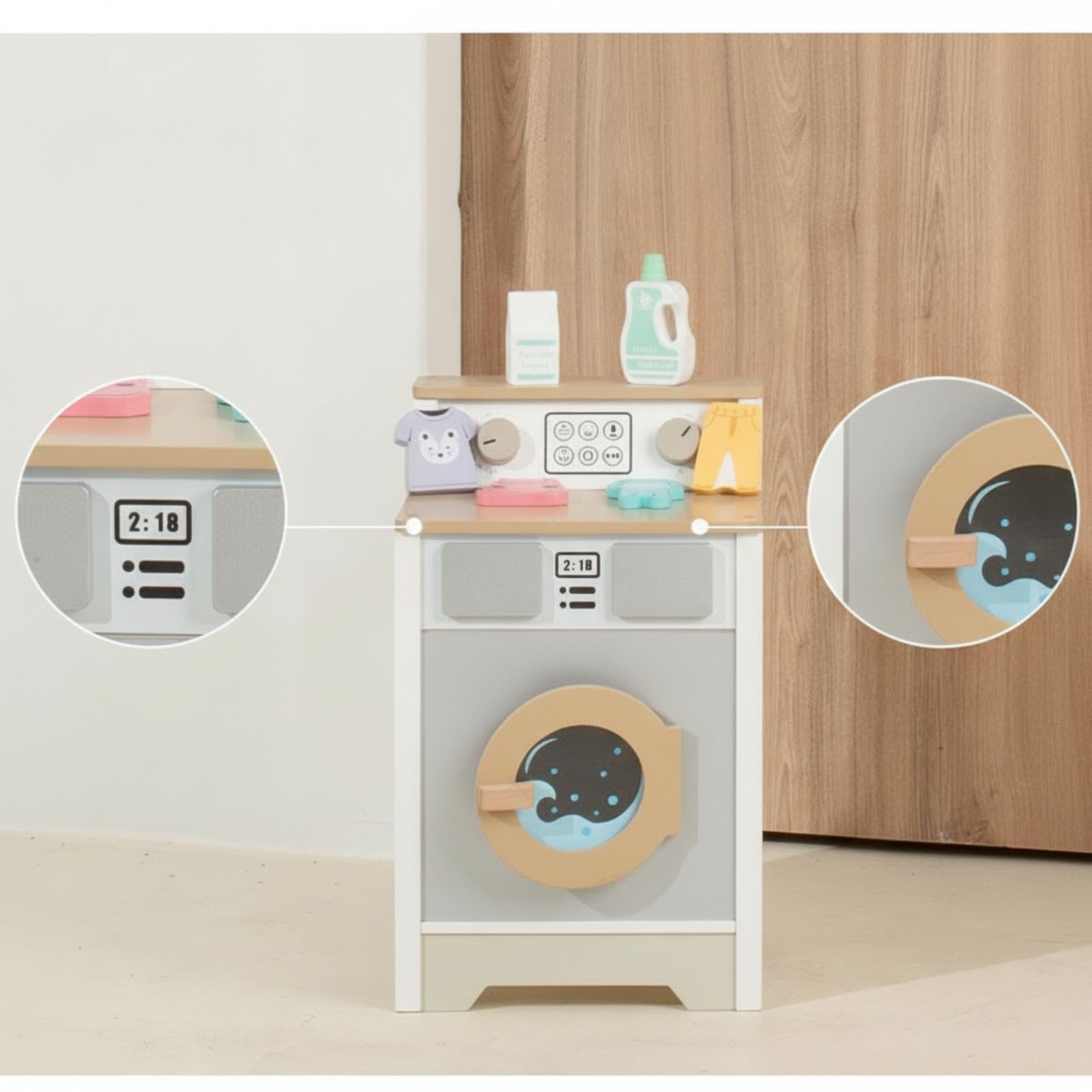 Lavadora Juguete Infantil Compacta para Niñas
