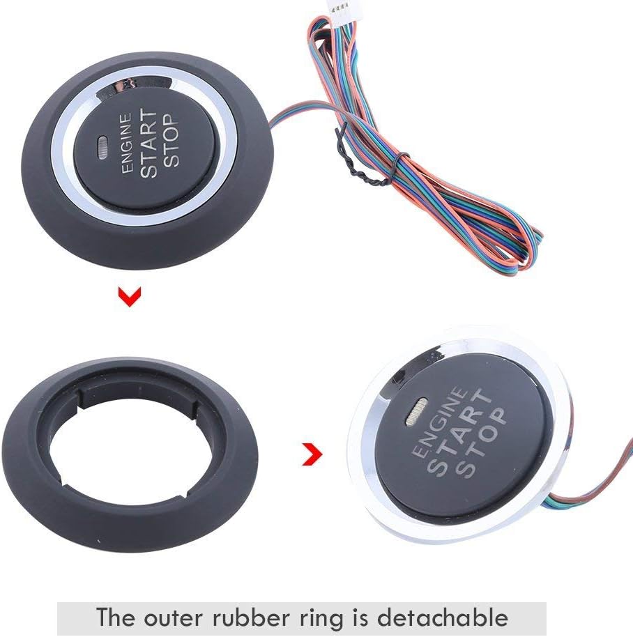 Amazon スマートキー 後付 キット プッシュスタート セキュリティー統合システム 日本語マニュアルのセット 旧車にも 電子パーツ 車 バイク