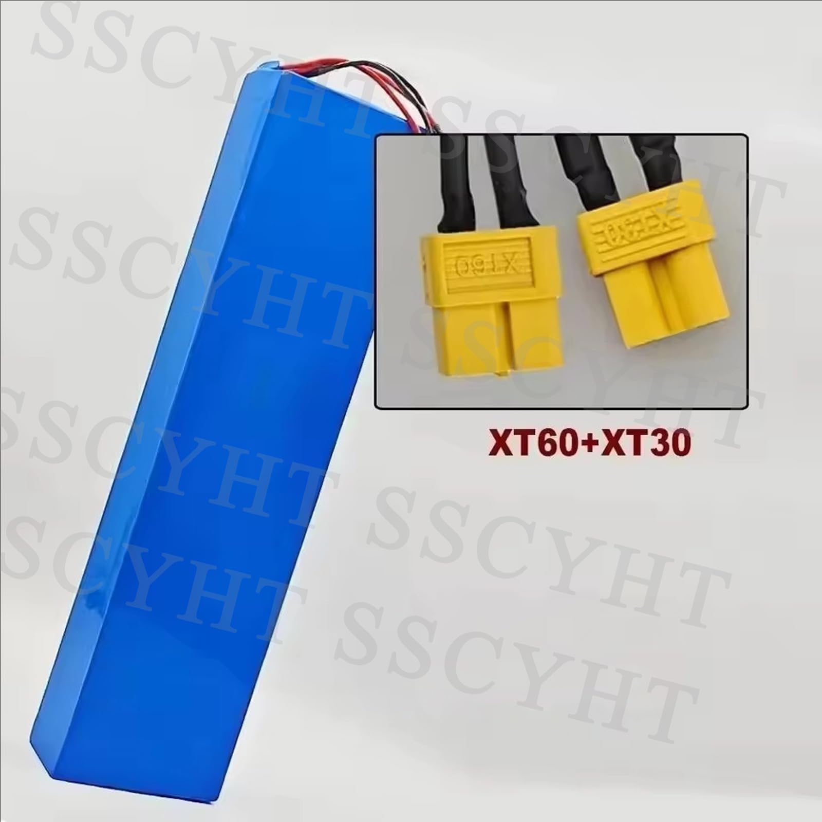 Batterie de Trottinette 48 V 13 Ah Bloc-Batterie au Lithium 48 V pour Trottinette électrique M4 Accessoire de Remplacement avec connecteur et enveloppe en PVC.
