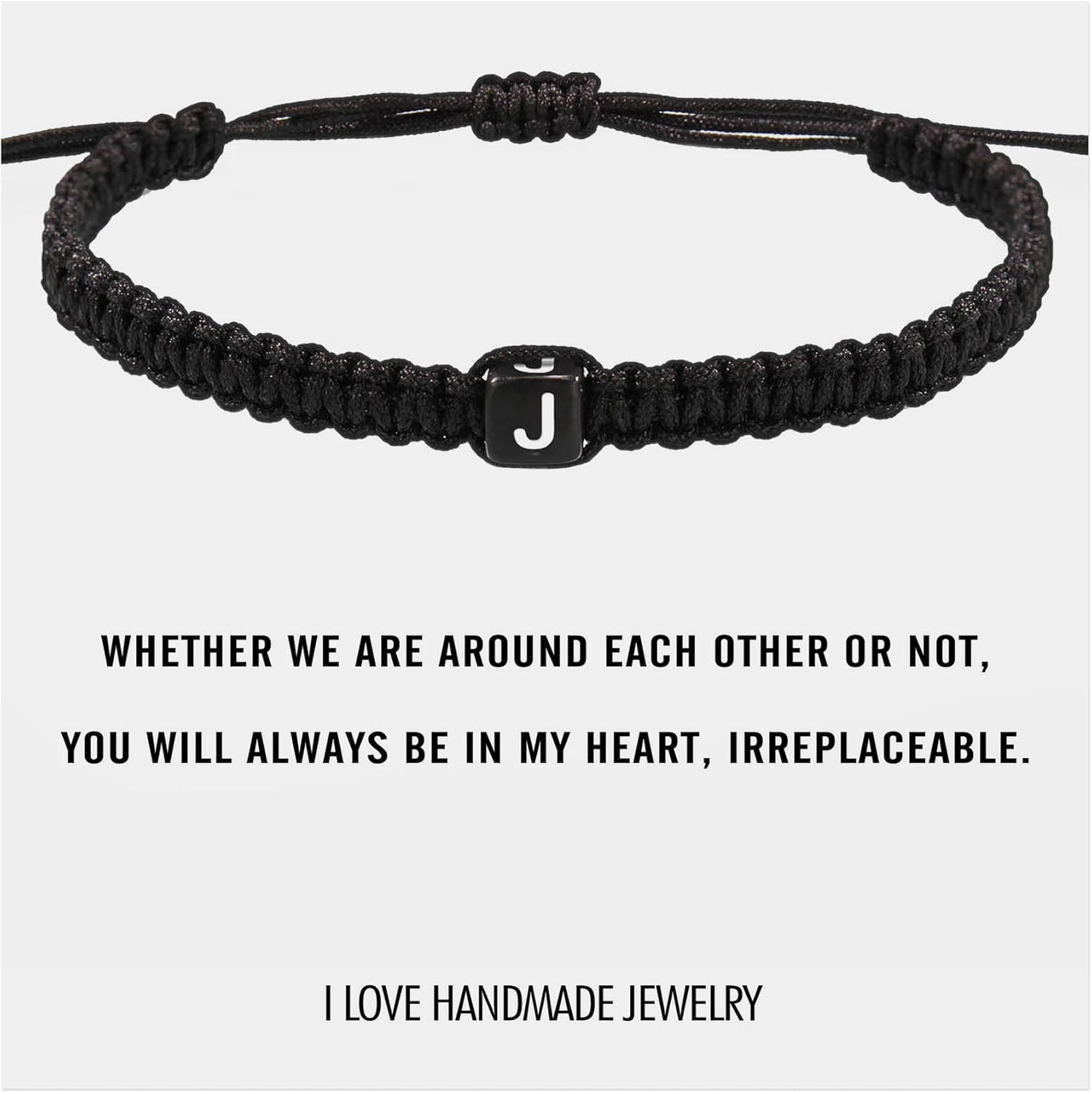 Initial Bracelets for Women Teen Girls Handmade Rope Braided Bracelet for Men Jewelry Birthday Graduation Mother's Day Gifts for Mom Wife Girlfriend Her Friends - Image 2