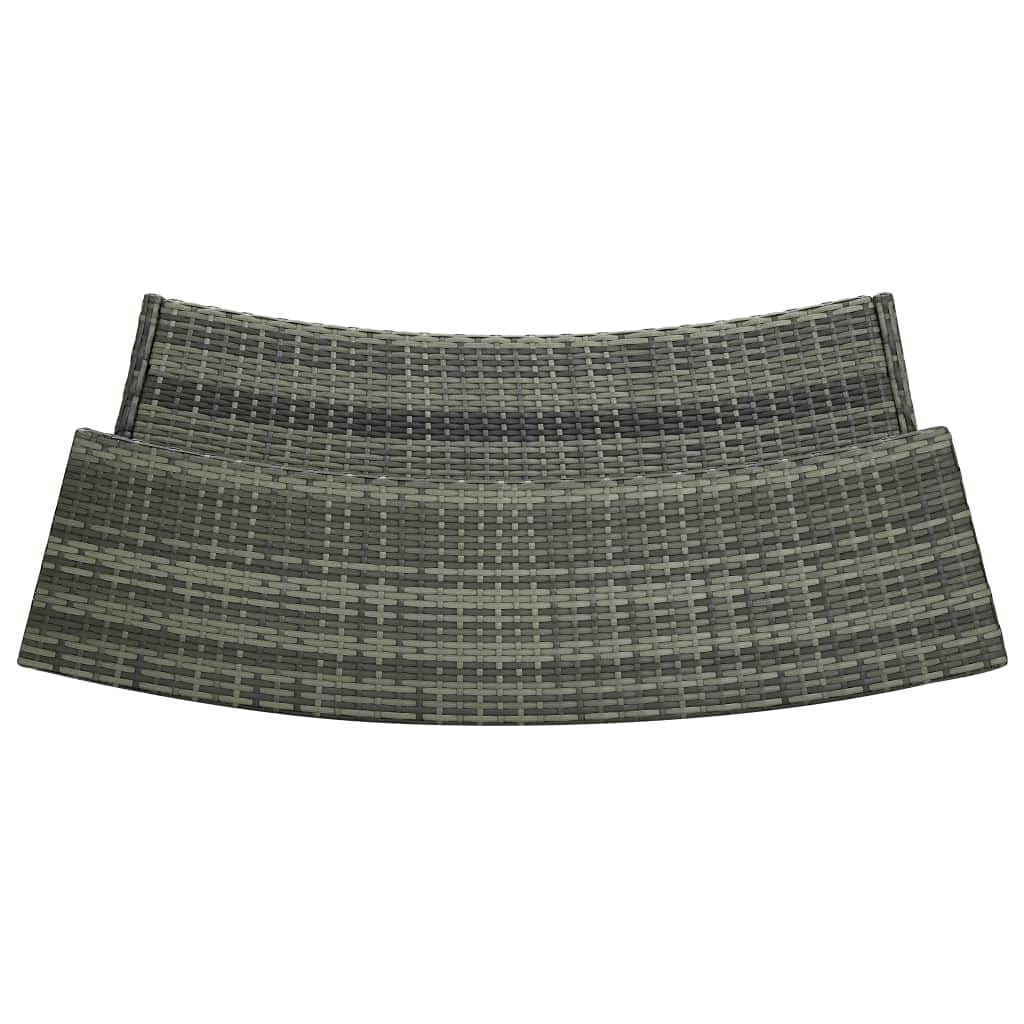 vidaXL Ensemble de Bar de Jardin avec Coussins 5 pcs Gris