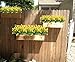 E-HAND Artificial Flowers Fake Cemetery Yellow Daffodils Outdoor Greenery Shrubs Plants Plastic Bushes Window Box UV resistant 4 Branches Fence Indoor Outside Hanging Planter Wedding Cemetery Decor