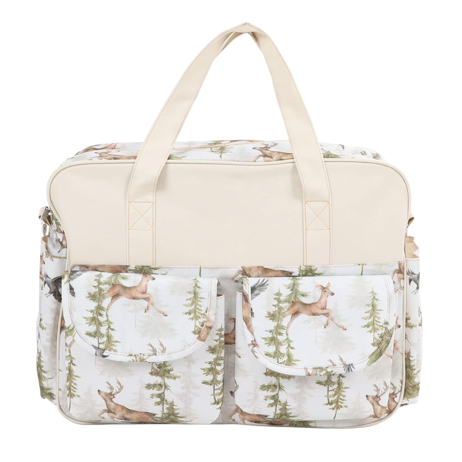 Nappy Changing Bags, Bump Diaper Bag Backpack for Mom and Dad (Forest Elk)