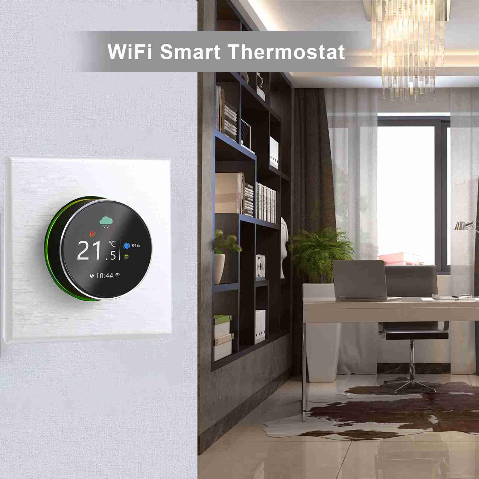 Wakects Termostato Intelligente WiFi con Controllo Remoto tramite App per Smartphone, Riscaldamento dell'Acqua, Automazione Domestica