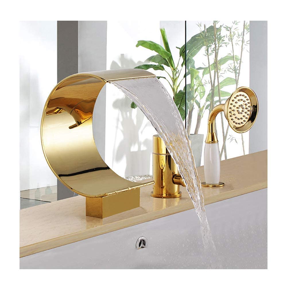 Robinet de baignoire cascade 3 trous pour remplacer un vieux mitigeur obsolète