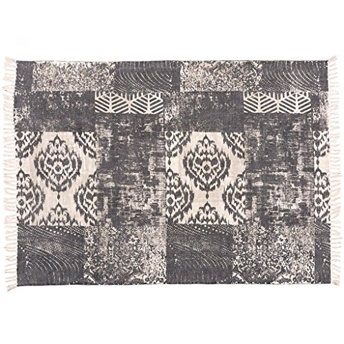 Tapis de salon rétro en coton doux facile à plier et ranger