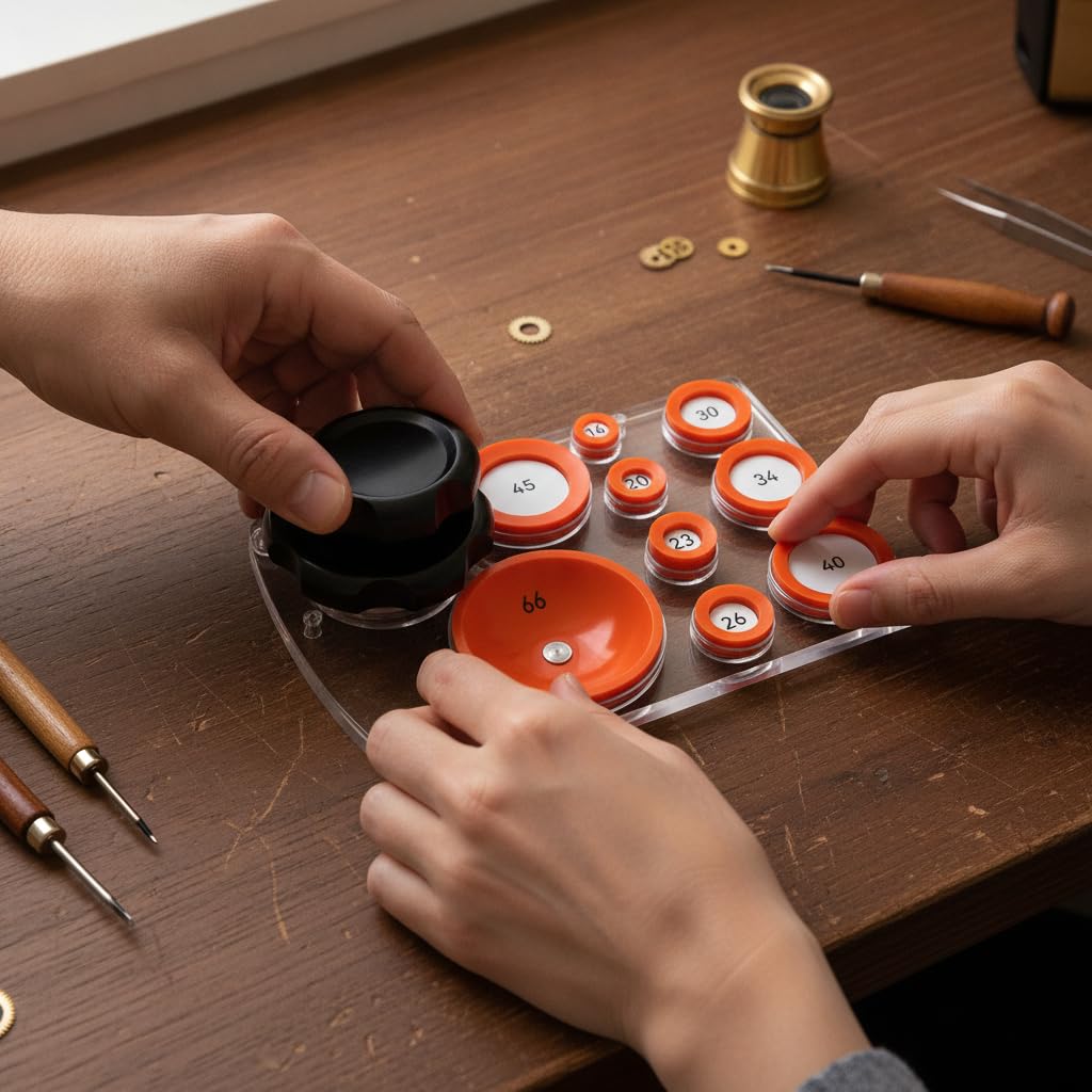 Amagogo Abridor de Caja de Reloj Profesional con Ventosas Herramienta Destapador Extractor Diseño para Superficies y Firme Adecuado para Colecciones Taller y