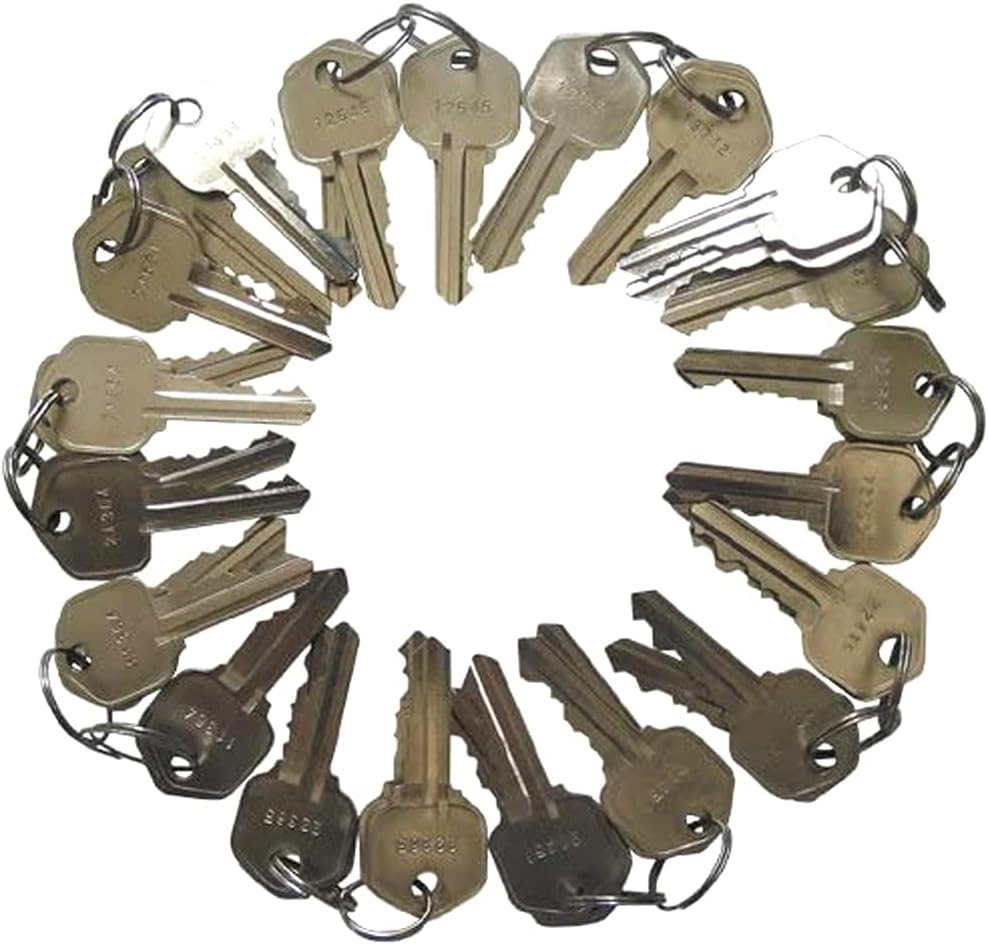20 Pieces Precut Kwikset Compatible Keyway KW1 5 Pins Keys 5 Sets of 4 Keys