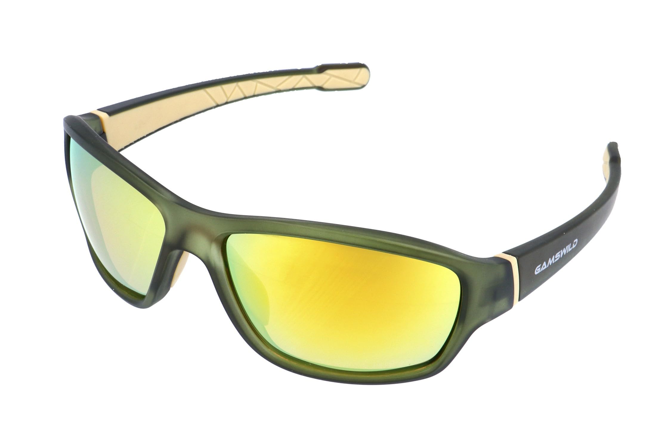 Gamswild WS8140 okulary rowerowe – okulary przeciwsłoneczne – okulary sportowe – odporne na pęknięcia szkła poliwęglanowe – 100% ochrony przed promieniowaniem UV – dzięki UV400 – 28 g
