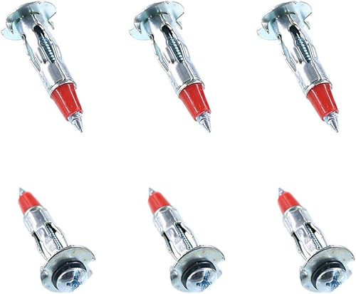 Vista 24 de Glarks Juego de 60 tornillos de anclaje de pared de acero chapado en zinc de 1/8 de pulgada y 2.323 in (1/8SLDx59mm)