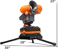 Vista 5 de Furlihong 389BH Football Machine for Kids & Teens, Automatic & Manual Thrower, 3 Adjustable Angles, Left-Right Oscillation, Ideal for Catch & Pass